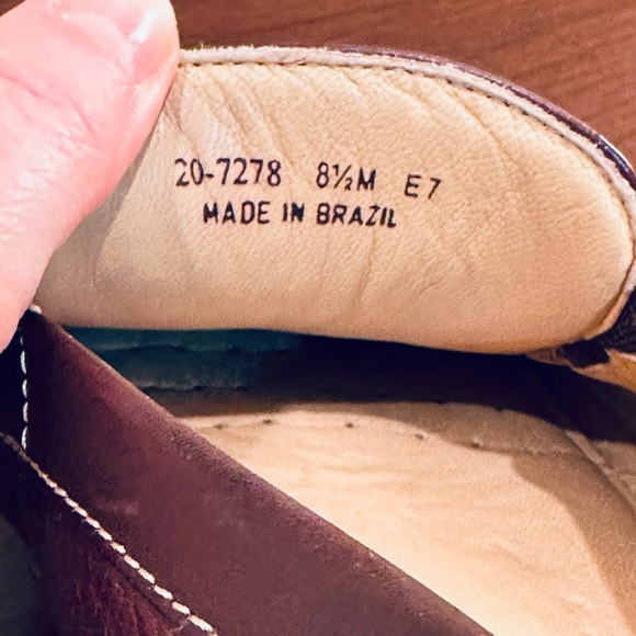 🌟HP🌟Johnston & Murphy Creswell Moc Toe Slip On Loafers Sheepskin Brazil 8.5 M - Picture 7 of 12